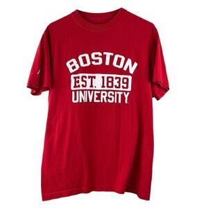 Boston University Est. 1839 Red T-Shirt Womens Size M